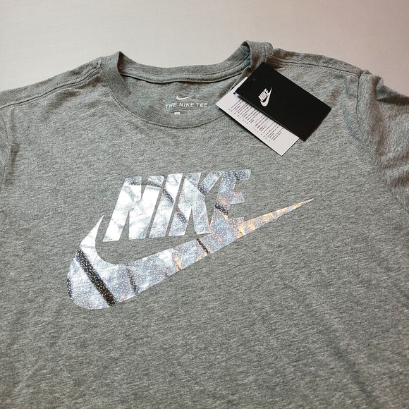 Nike Other - Nike Mens Medium Sportswear Reflective T-Shirt Dark Grey Heather Swosh